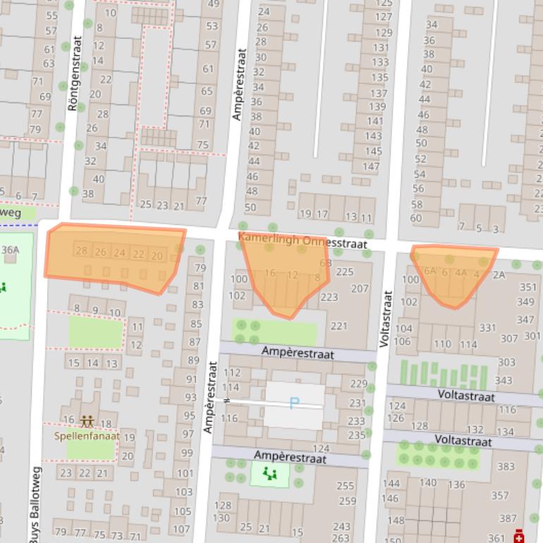 Kaart van postcodegebied 5223ET.