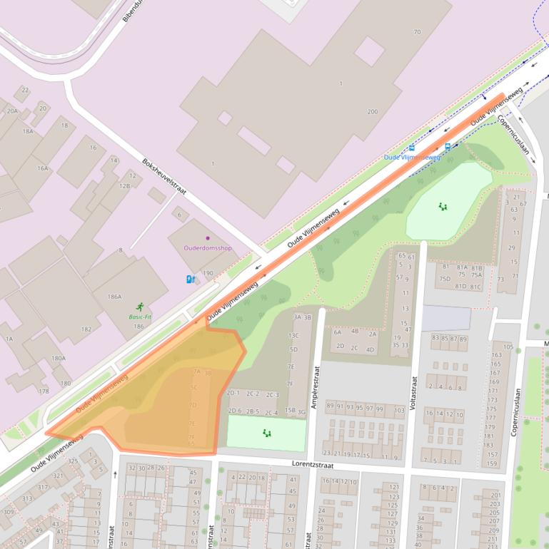 Kaart van postcodegebied 5223GA.