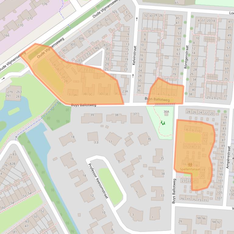 Kaart van postcodegebied 5223GG.