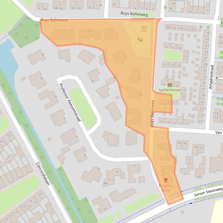 Kaart van postcodegebied 5223GH.