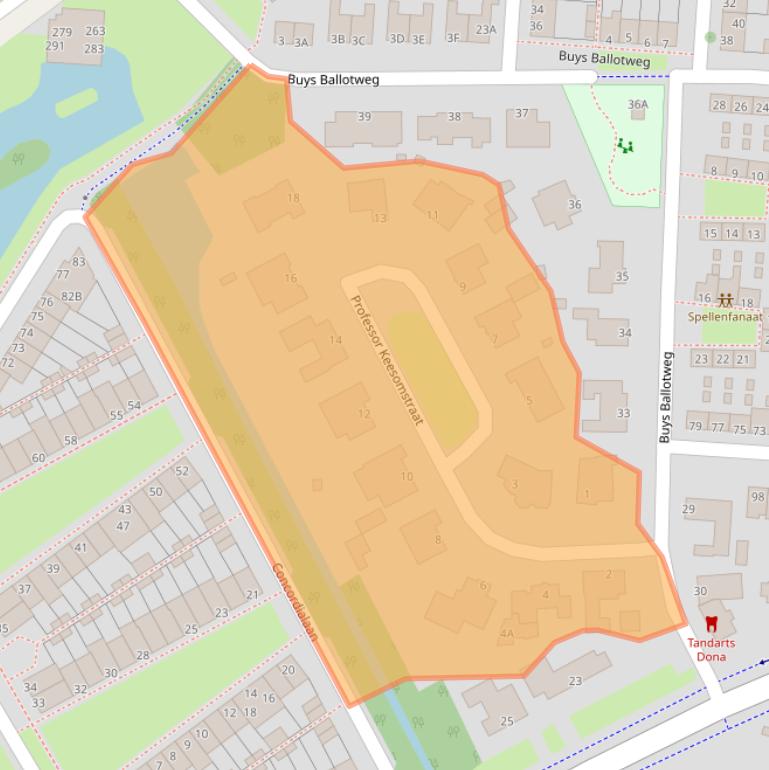 Kaart van postcodegebied 5223GJ.