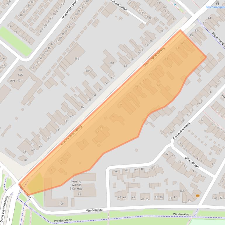 Kaart van postcodegebied 5223GK.