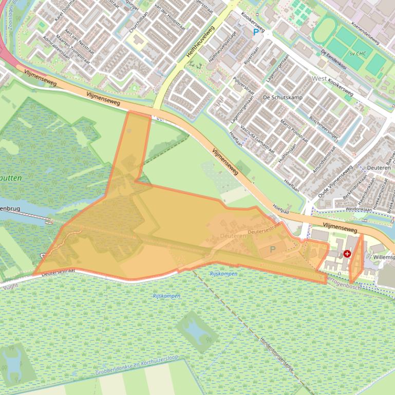 Kaart van postcodegebied 5223GV.