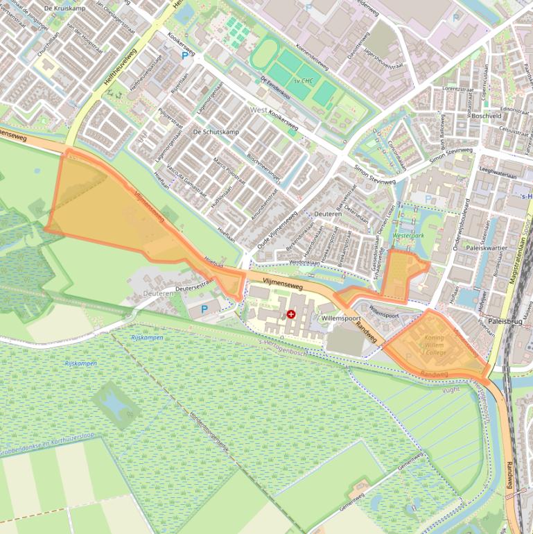 Kaart van postcodegebied 5223GW.