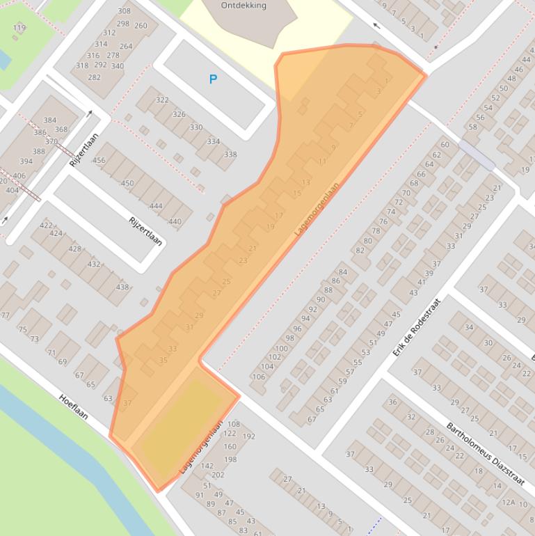Kaart van postcodegebied 5223HV.