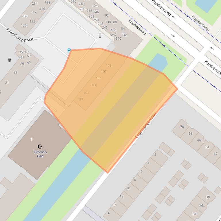 Kaart van postcodegebied 5223JH.