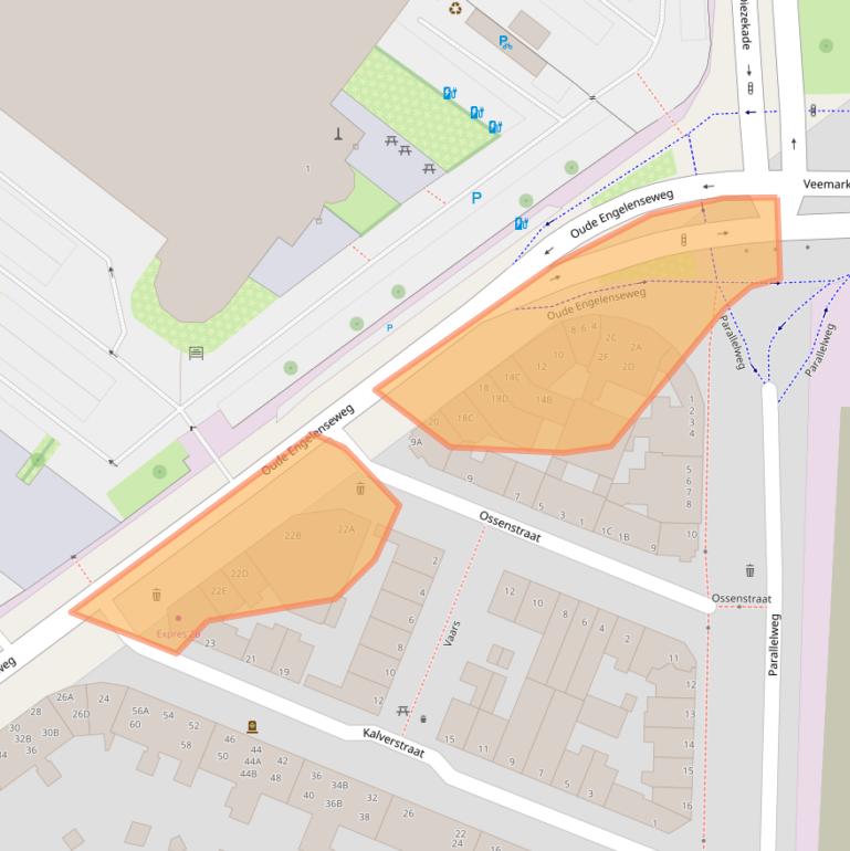 Kaart van postcodegebied 5223KC.