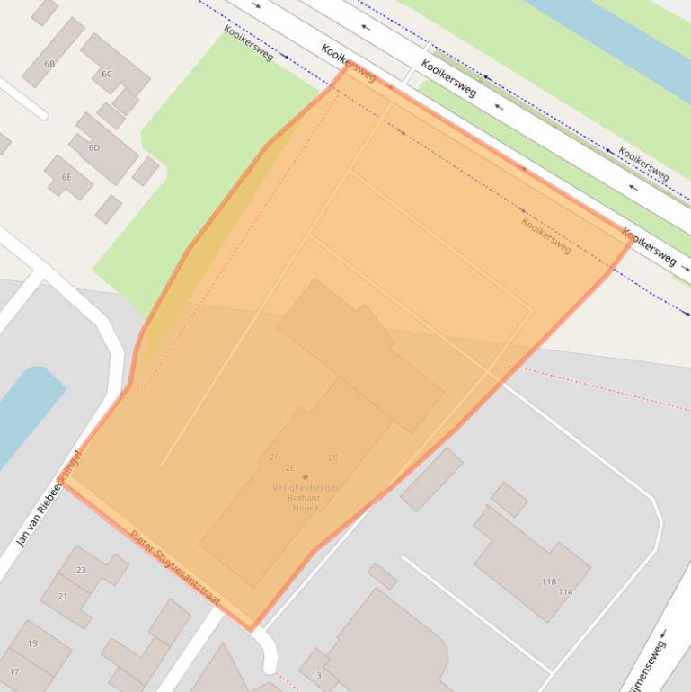 Kaart van postcodegebied 5223KH.