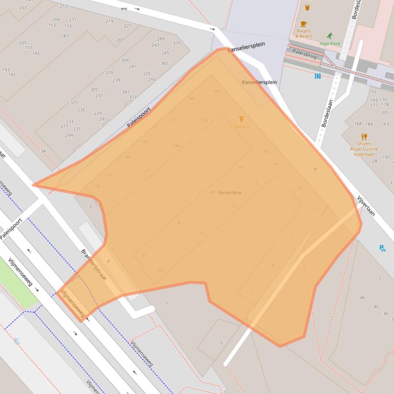 Kaart van postcodegebied 5223LV.