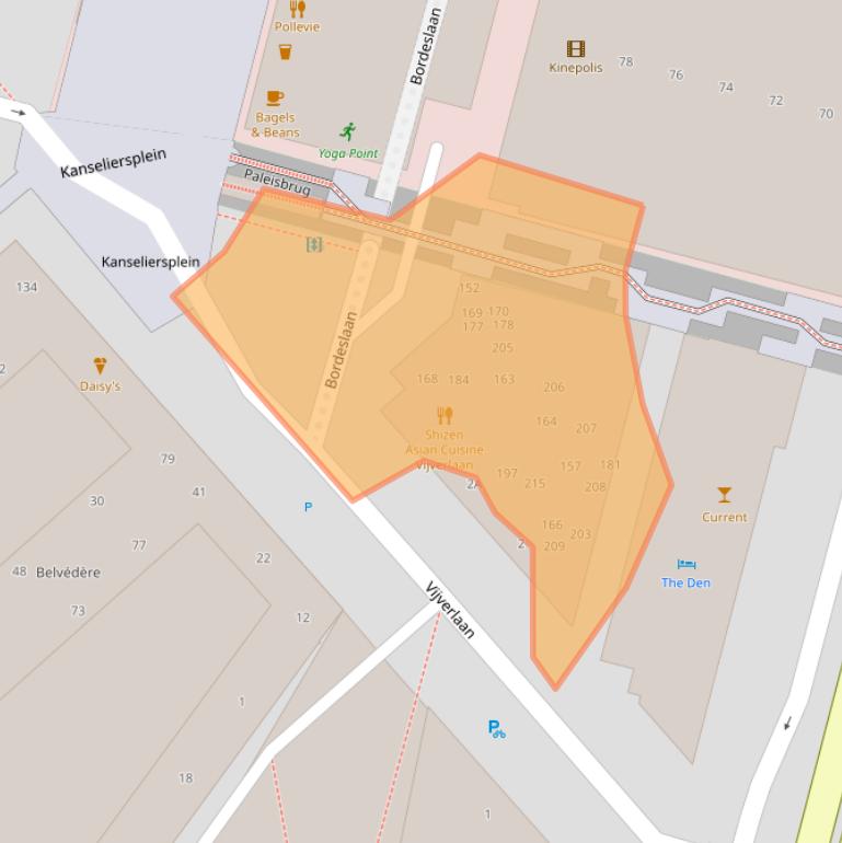 Kaart van postcodegebied 5223LW.