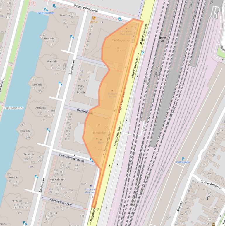 Kaart van postcodegebied 5223MA.