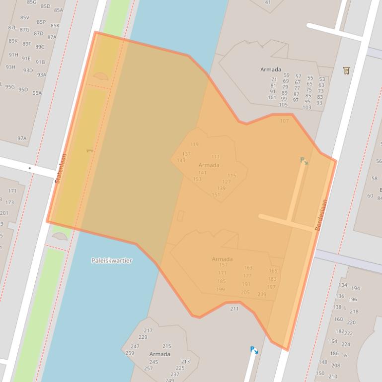 Kaart van postcodegebied 5223MK.