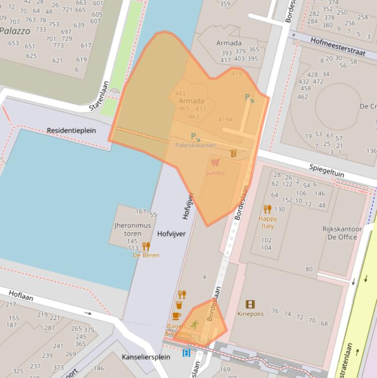 Kaart van postcodegebied 5223MP.