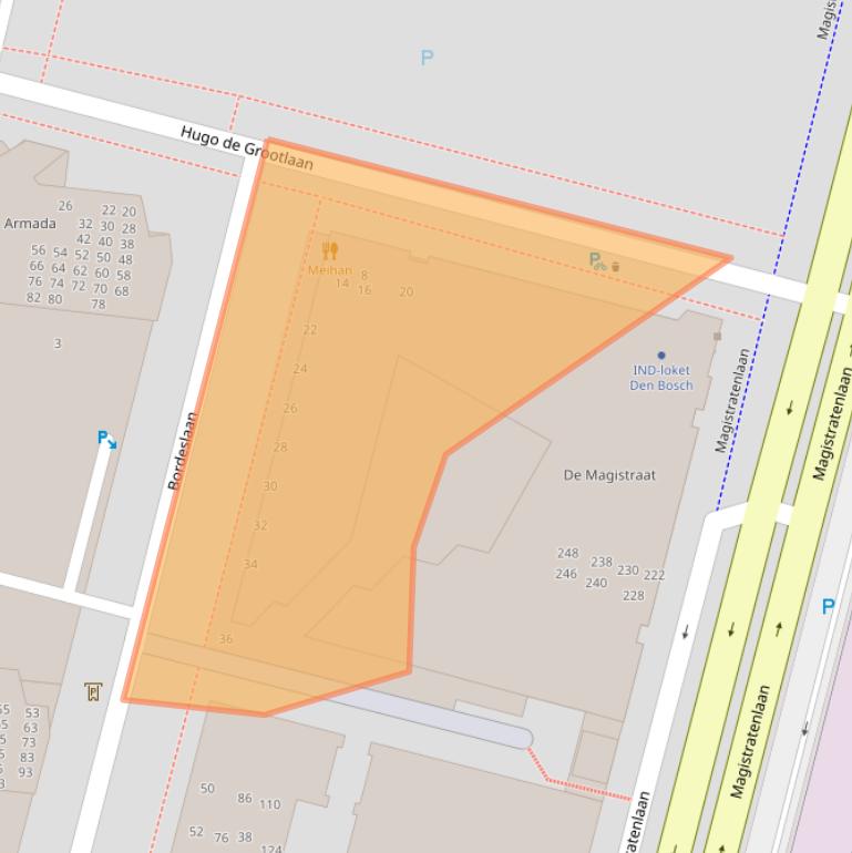 Kaart van postcodegebied 5223MR.