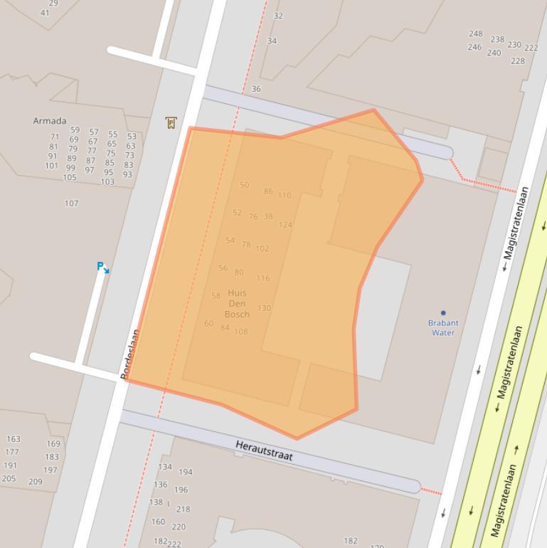 Kaart van postcodegebied 5223MS.