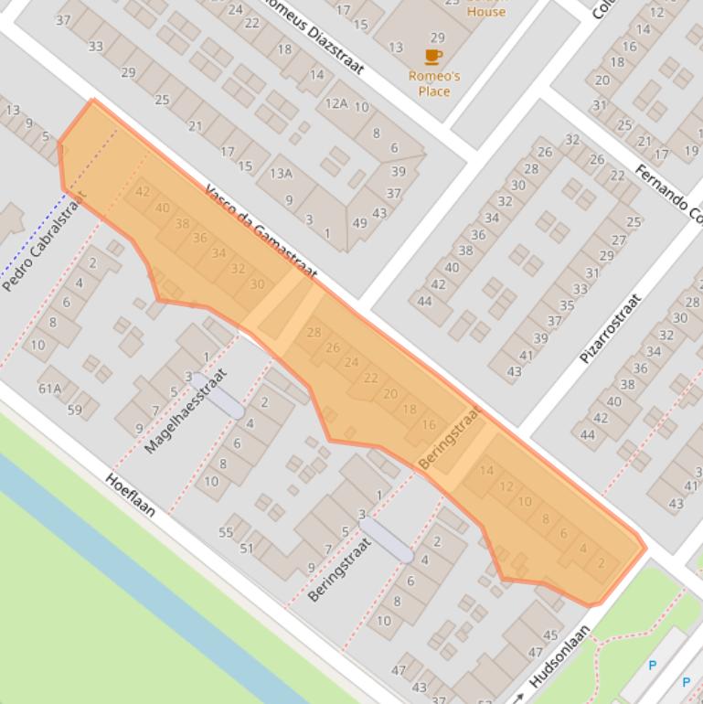 Kaart van postcodegebied 5223RB.