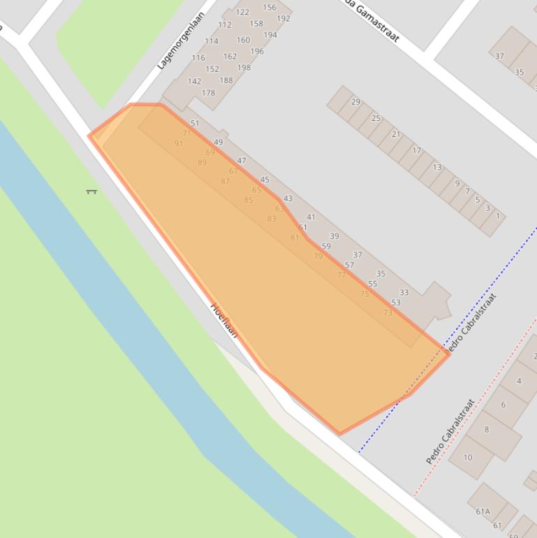 Kaart van postcodegebied 5223RG.