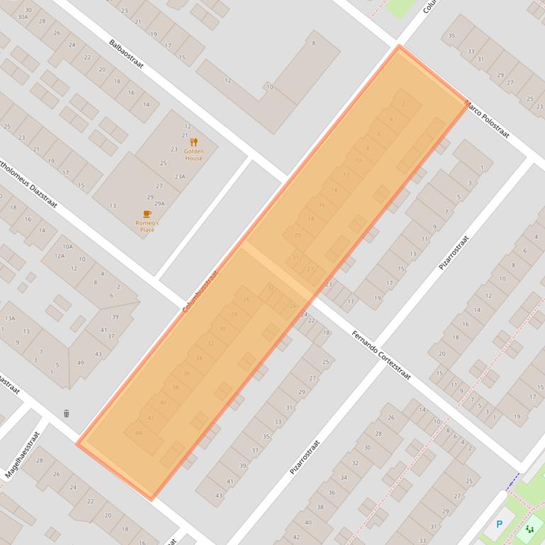 Kaart van postcodegebied 5223RJ.