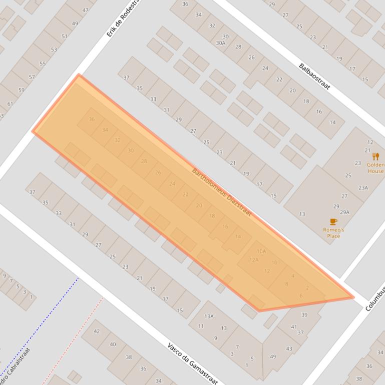 Kaart van postcodegebied 5223RL.