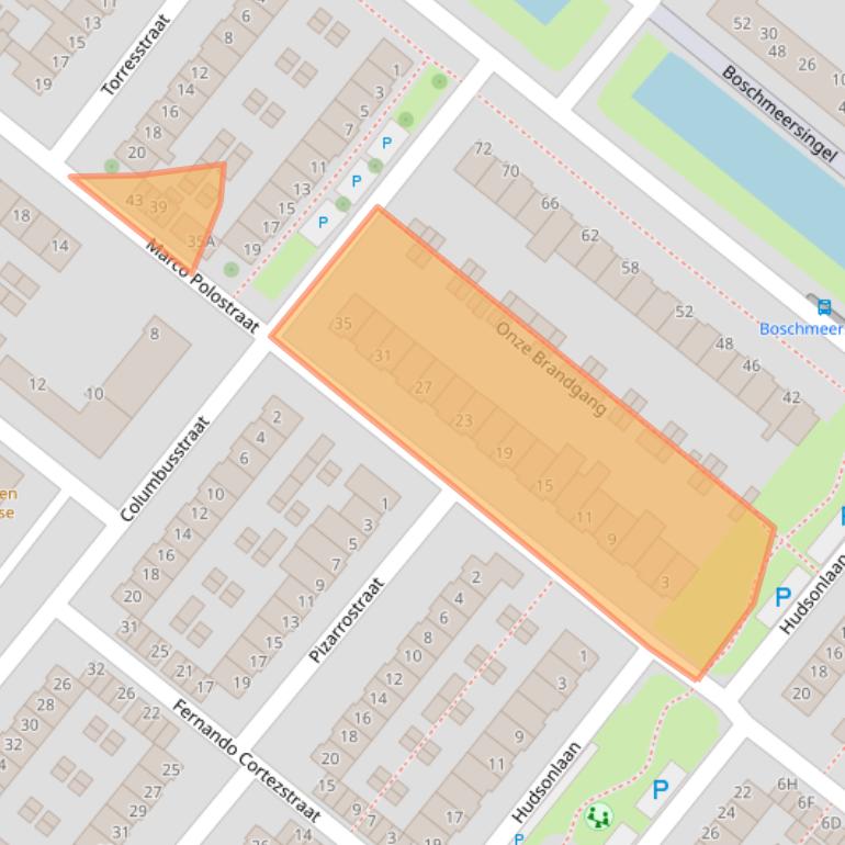 Kaart van postcodegebied 5223RN.