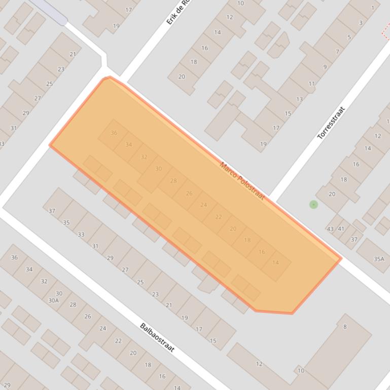 Kaart van postcodegebied 5223RR.