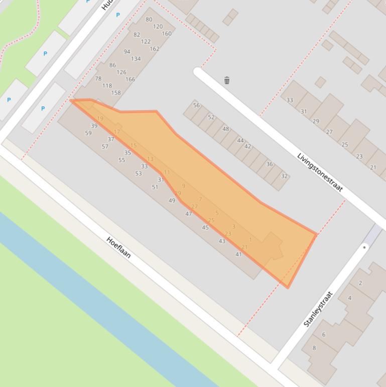 Kaart van postcodegebied 5223SB.