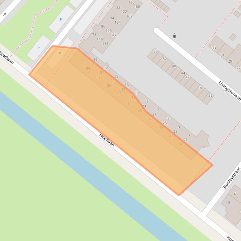 Kaart van postcodegebied 5223SC.