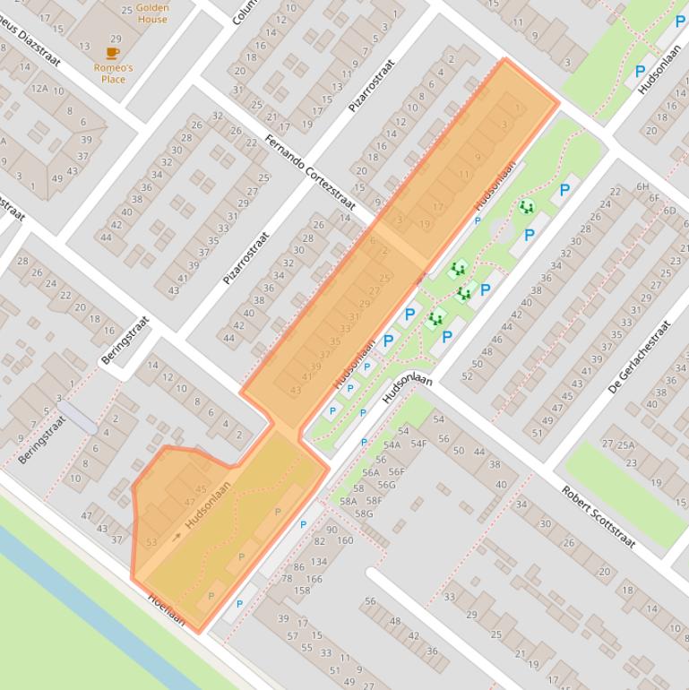 Kaart van postcodegebied 5223SG.