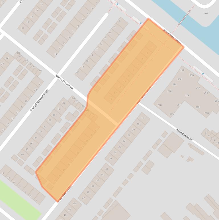 Kaart van postcodegebied 5223TJ.