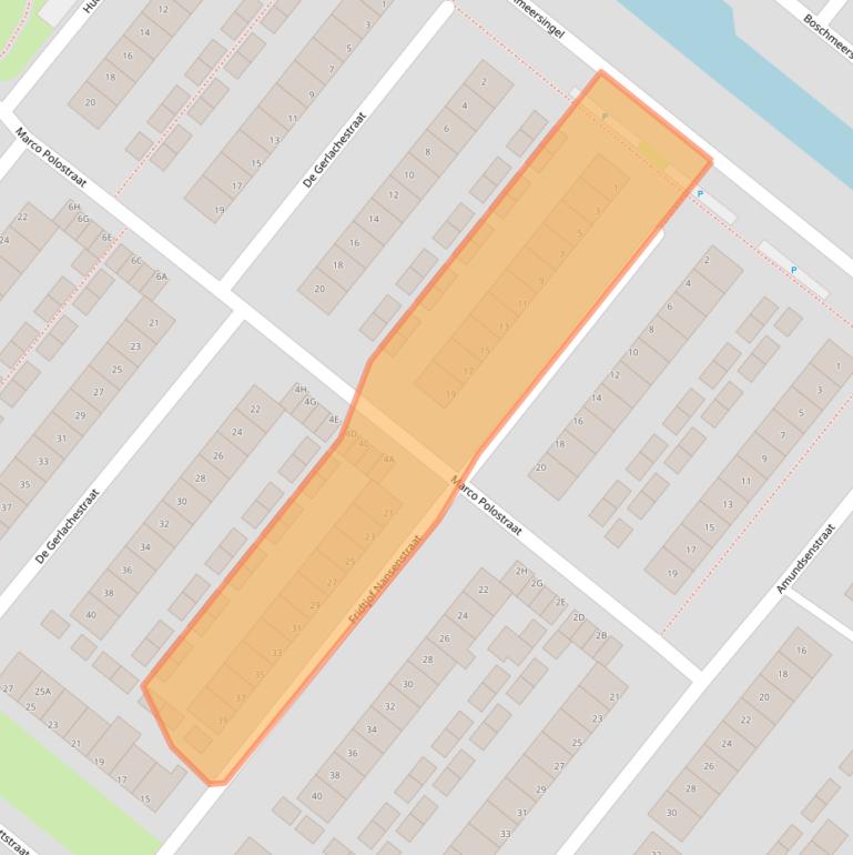 Kaart van postcodegebied 5223TL.