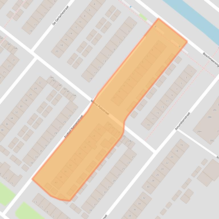 Kaart van postcodegebied 5223TM.