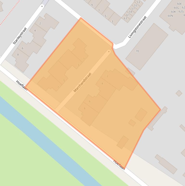 Kaart van postcodegebied 5223TX.