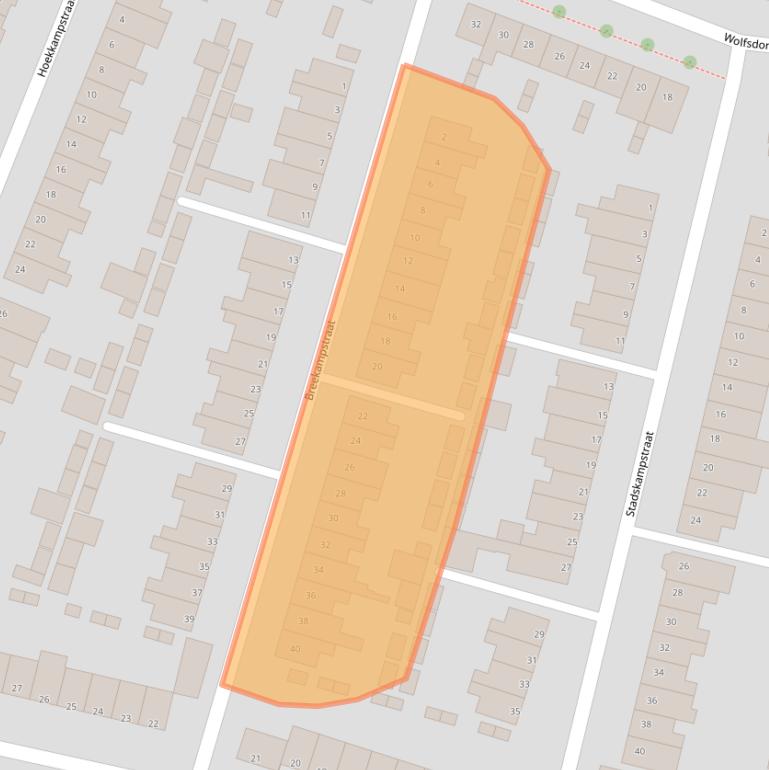 Kaart van postcodegebied 5223VB.