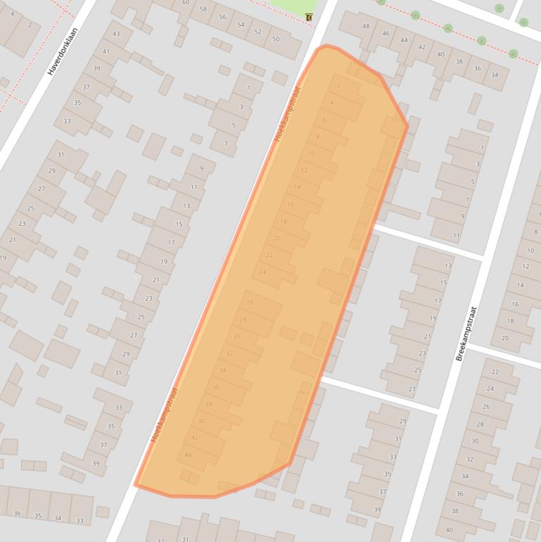 Kaart van postcodegebied 5223VD.