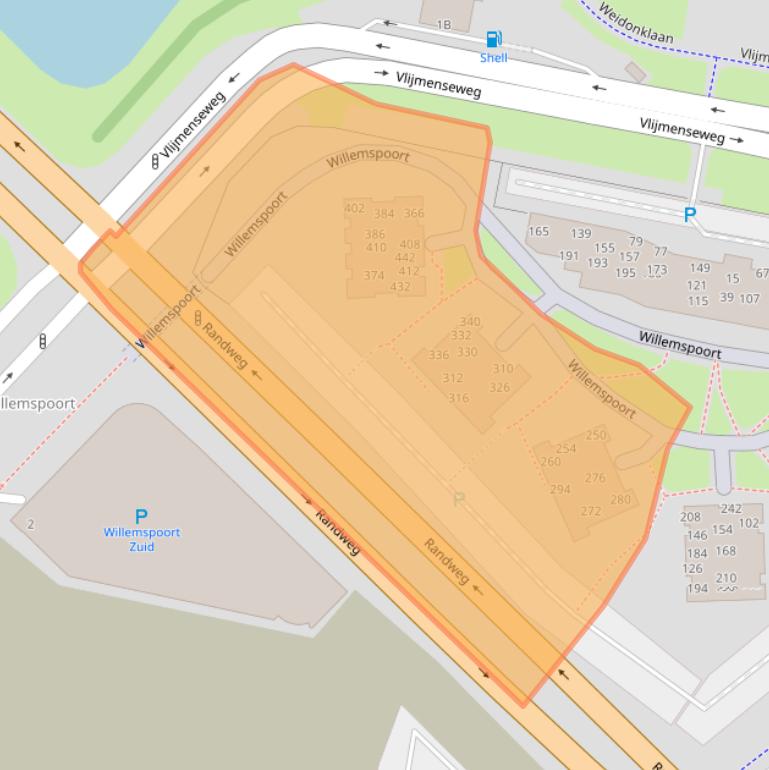 Kaart van postcodegebied 5223WX.