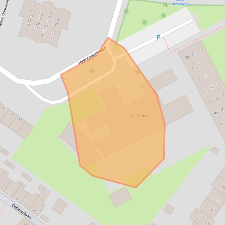 Kaart van postcodegebied 5223XB.