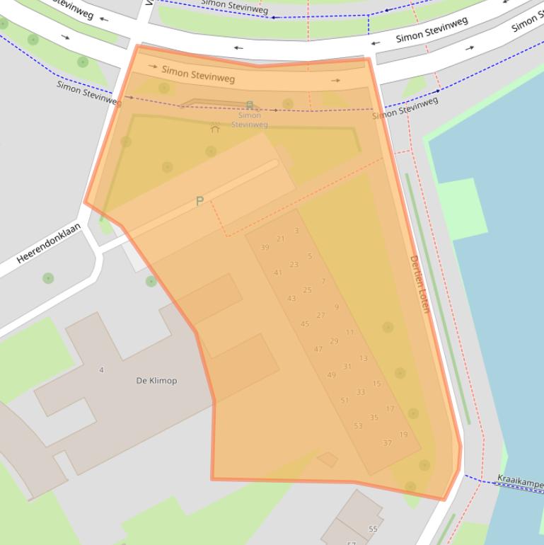 Kaart van postcodegebied 5223ZW.