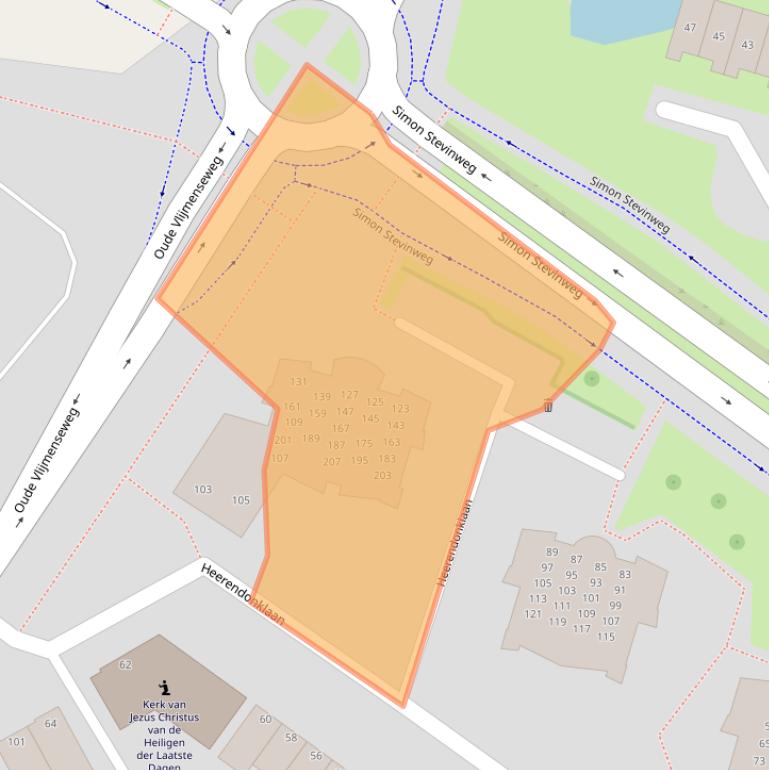 Kaart van postcodegebied 5223ZZ.