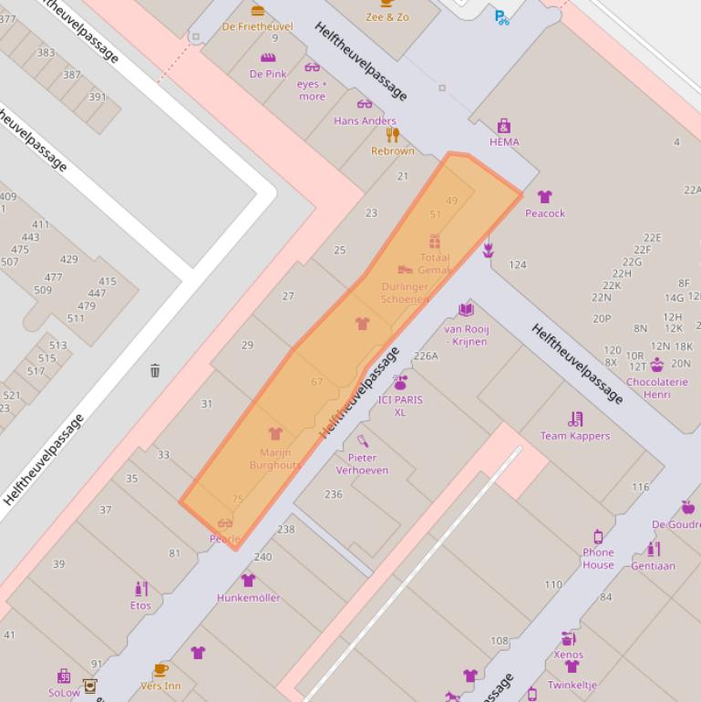 Kaart van postcodegebied 5224AB.