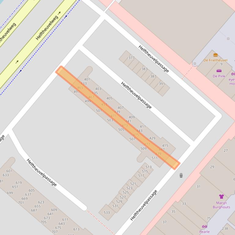 Kaart van postcodegebied 5224AE.