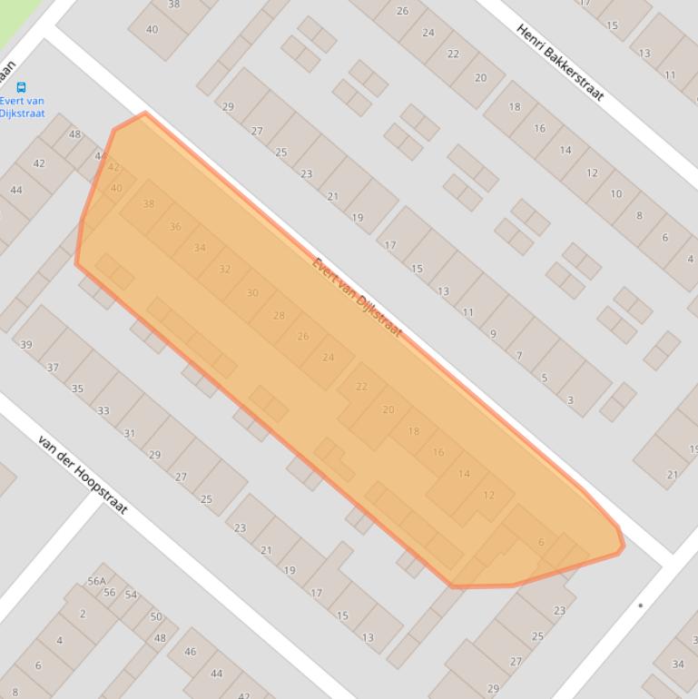 Kaart van postcodegebied 5224BJ.