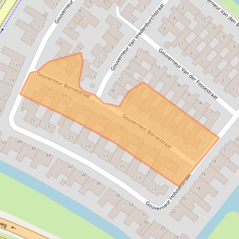 Kaart van postcodegebied 5224CE.