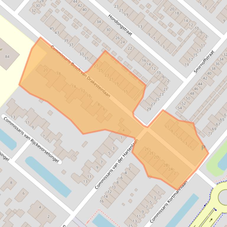 Kaart van postcodegebied 5224CK.