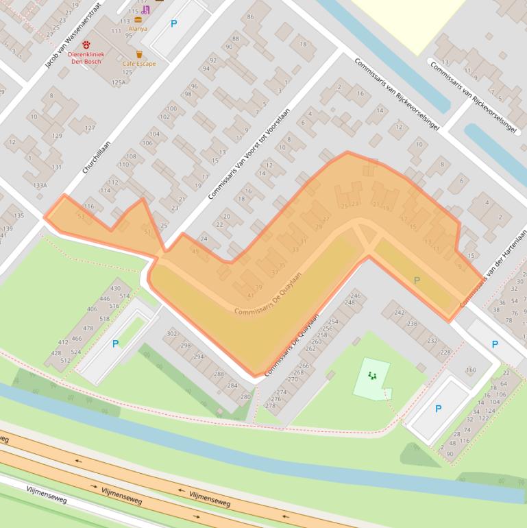 Kaart van postcodegebied 5224CR.