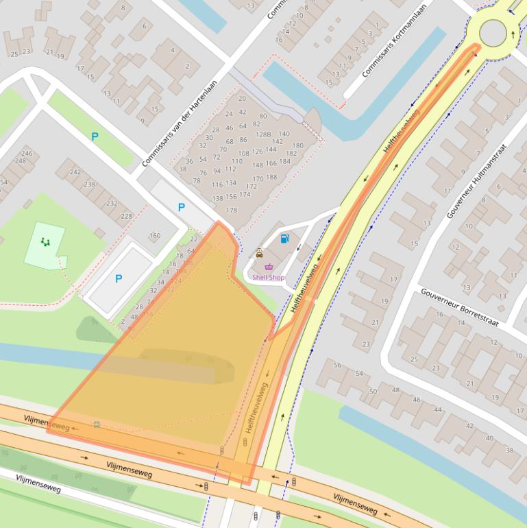 Kaart van postcodegebied 5224CW.