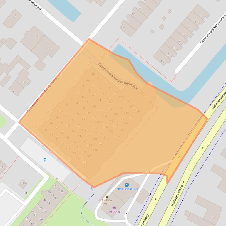 Kaart van postcodegebied 5224EE.