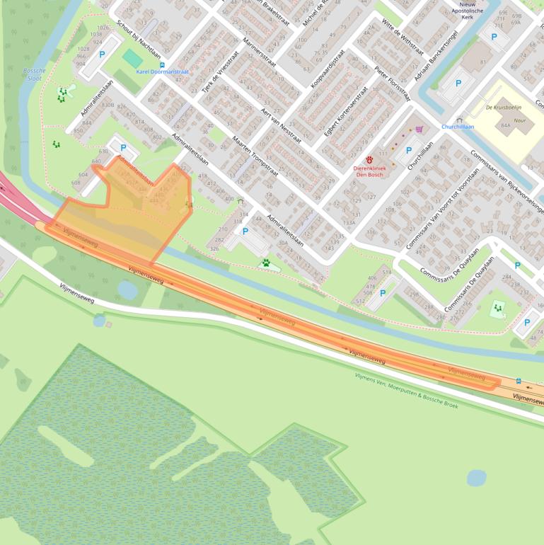 Kaart van postcodegebied 5224EN.