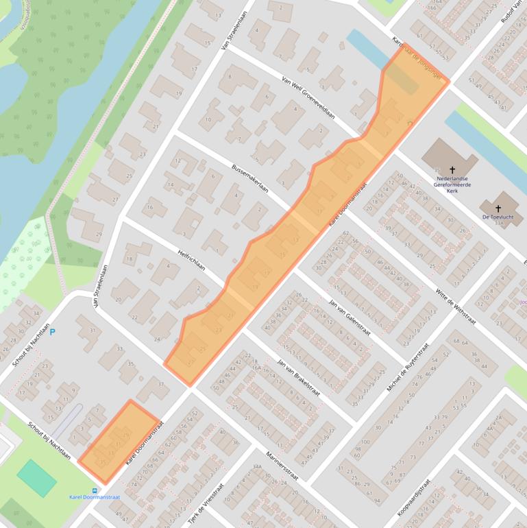 Kaart van postcodegebied 5224GJ.