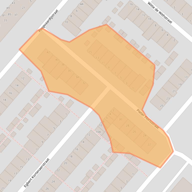 Kaart van postcodegebied 5224HK.