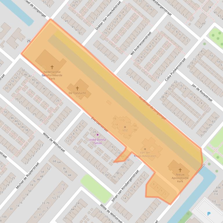 Kaart van postcodegebied 5224HN.